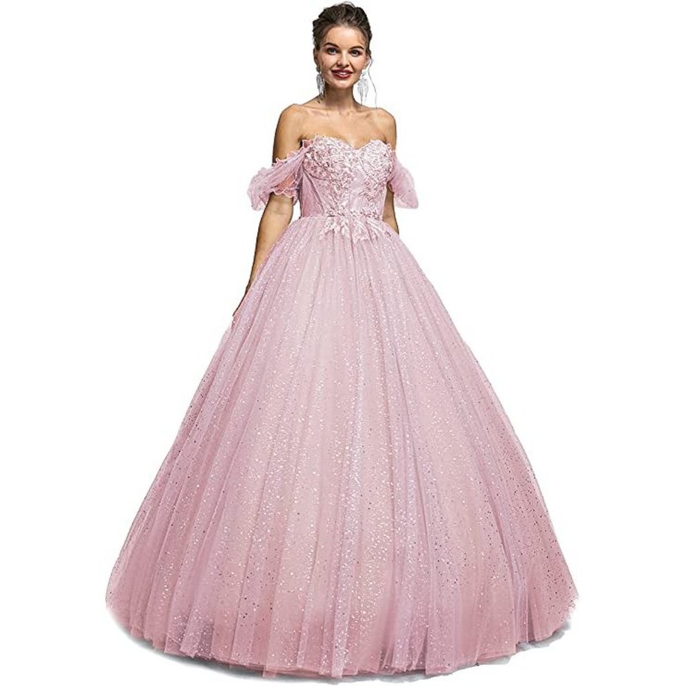 NEW Beautiful Bling Rhinestone Silver Cinderella Prom Dress Quincenera G… - Picture 7 of 8